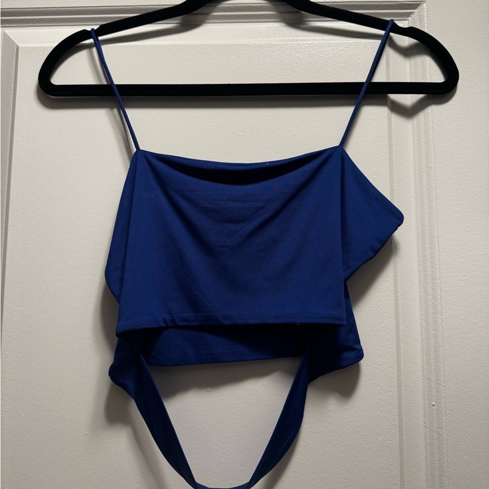 SHEIN Royal Blue Crop Top
